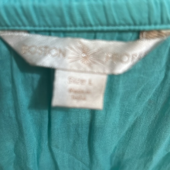 Boston Proper High low Turquoise embellished dress - Picture 9 of 9